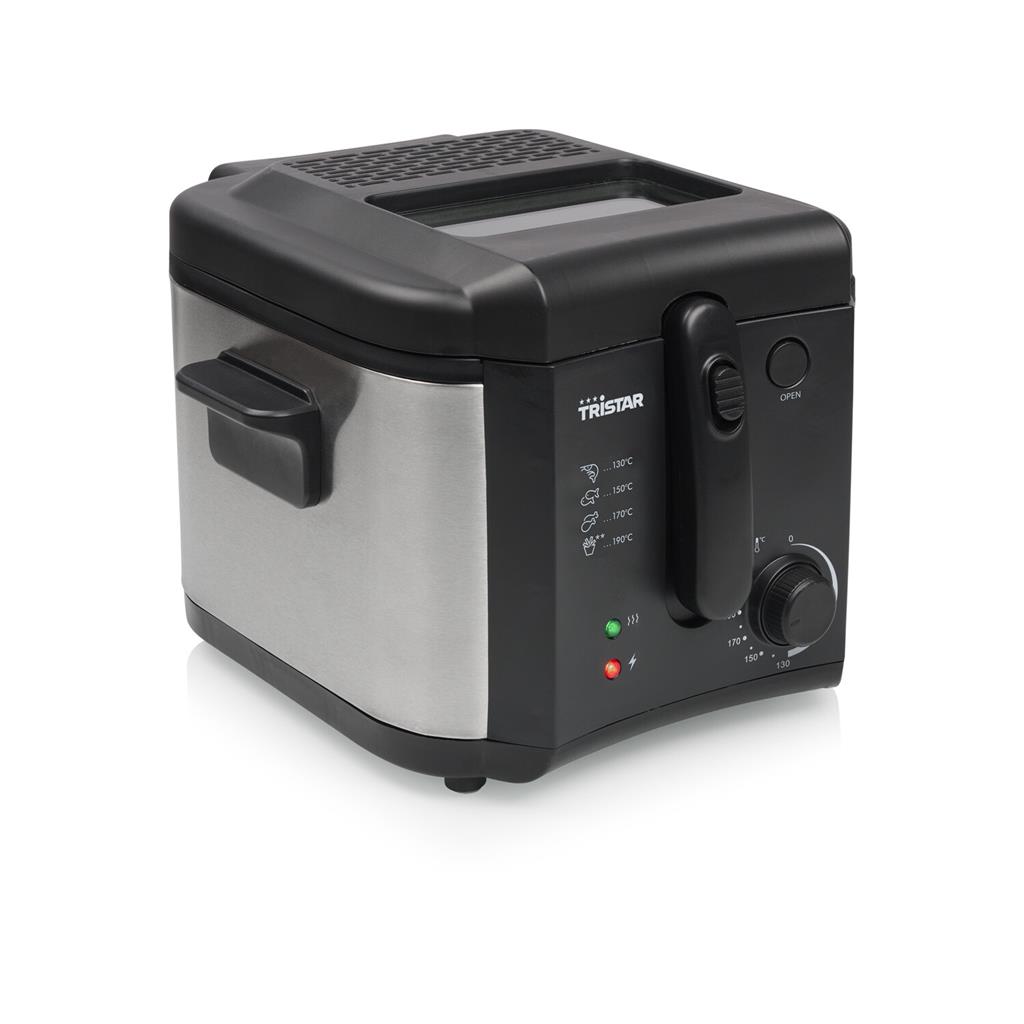 Friggitrice TRISTAR ad olio 2,5 Lt 1600 W colore Nero FR-6878