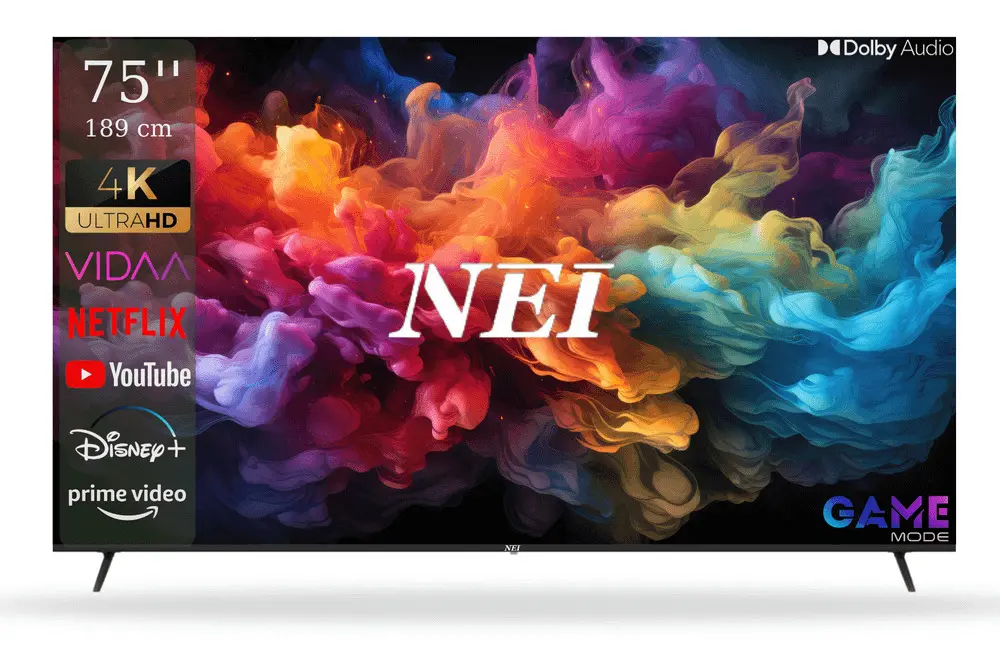 Smart Led Tv NEI 75″ UHD 4K Vidaa 75NE6901