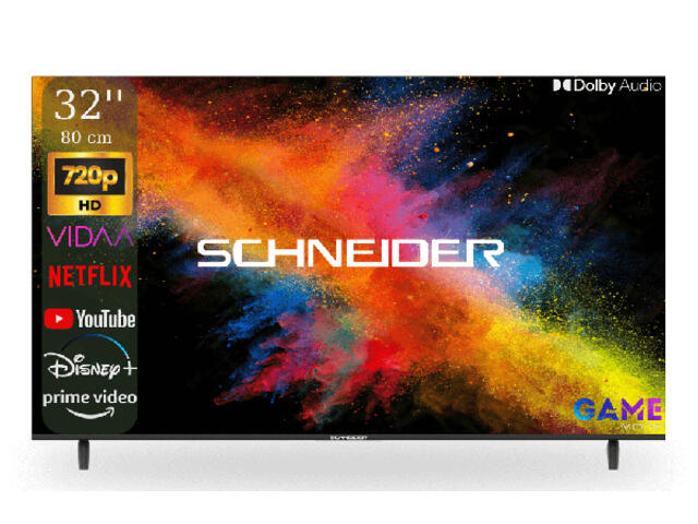 Smart Led Tv SCHNEIDER 32″ HD Vidaa 32SC491K