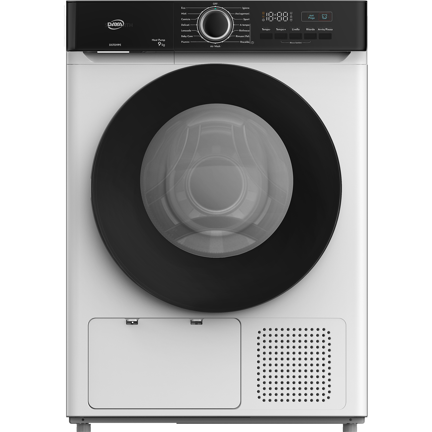Asciugatrice DAYA 9 Kg Classe E Pompa di calore DSTD9PE