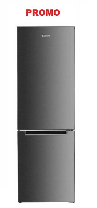 Frigorifero SEKOM combinato No Frost Capacità 293Lt Inox SHCB350NM2XF0