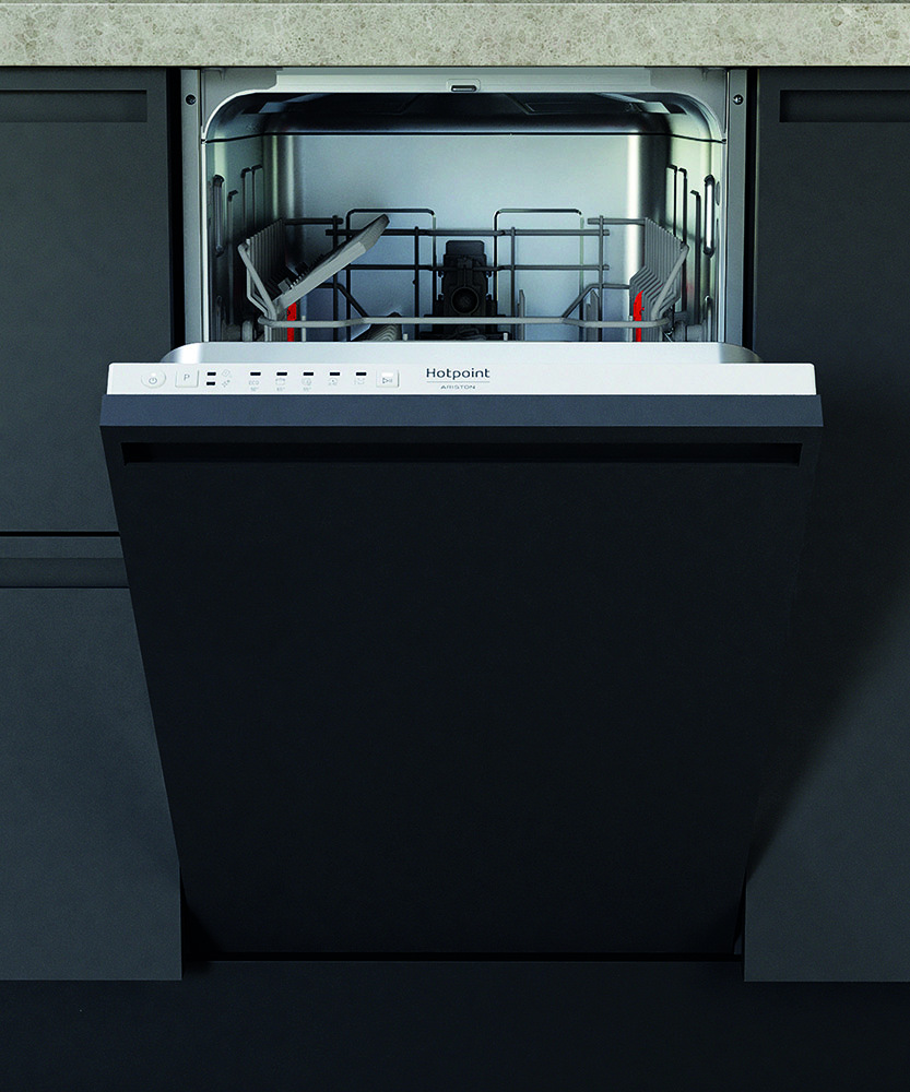 Lavastoviglie HOTPOINT ad incasso a Scomparsa Totale 45cm 9 Coperti HI9E 2B19