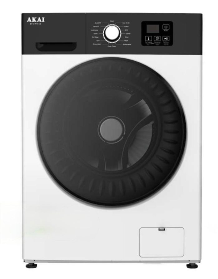 Lavatrice AKAI carica frontale 10kg 1200 giri classe A AQUA10125A30-W