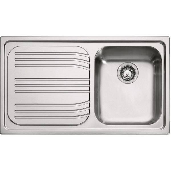 Lavello FRANKE incasso 1 vasca con gocciolatoio SX  Inox Radar RRX 611 SX