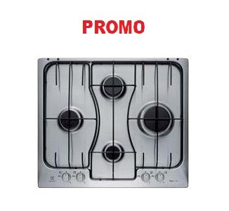 Piano Cottura ELECTROLUX a Gas 4 Fuochi Colore Inox Serie Soft RGG6242LOX