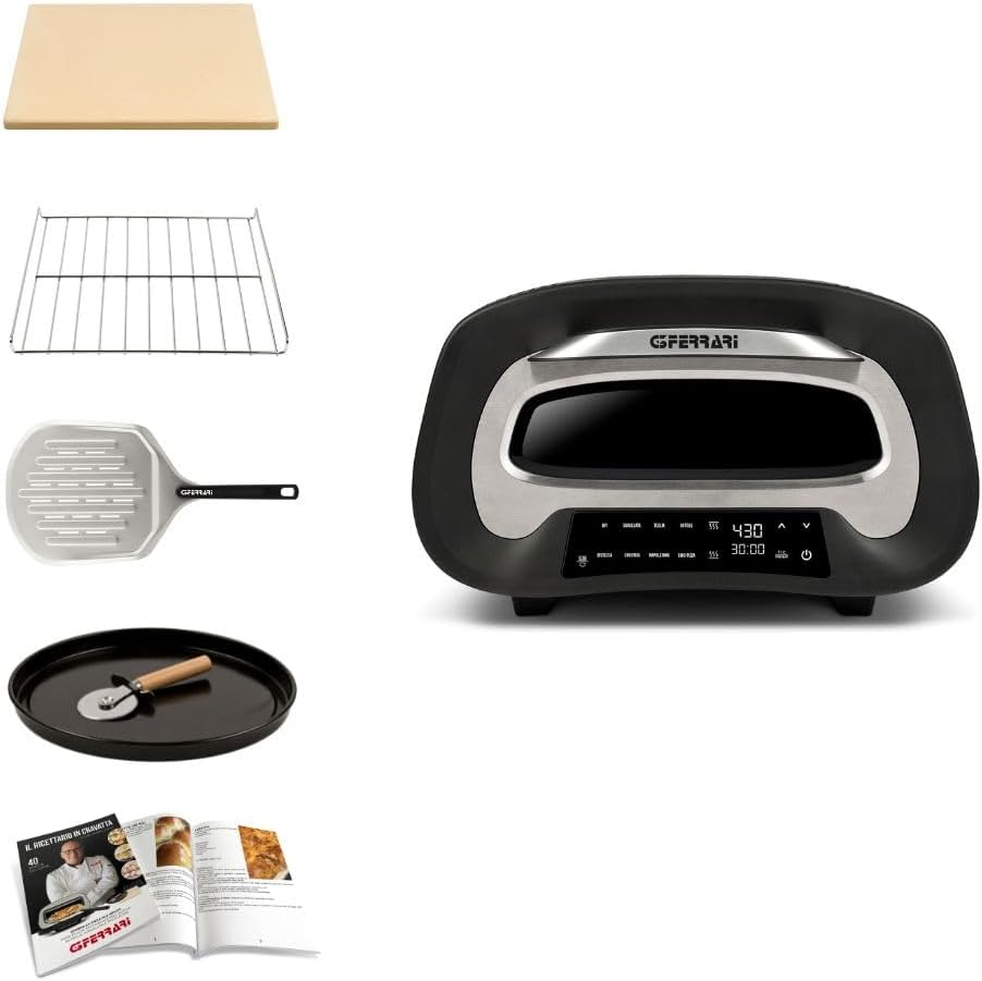Forno Pizza G3 FERRARI 1700 W 430° colore Nero G10186