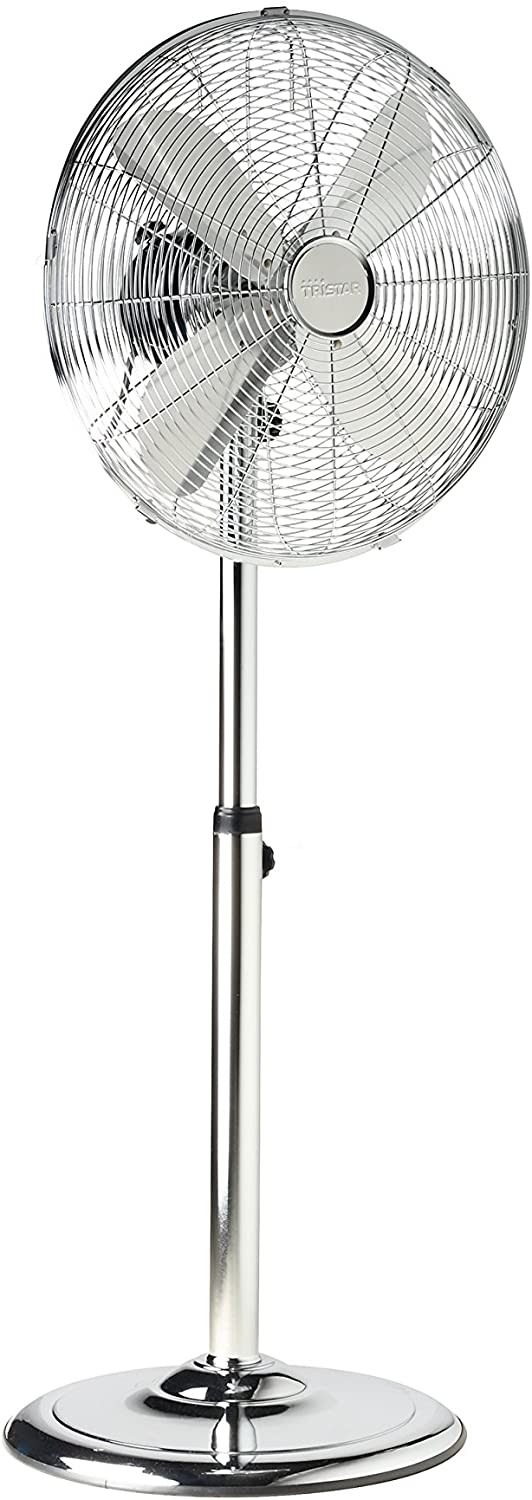 Ventilatore a Piantana TRISTAR potenza 50 W, 18/8 Stainless colore Argento cod: VE-5951