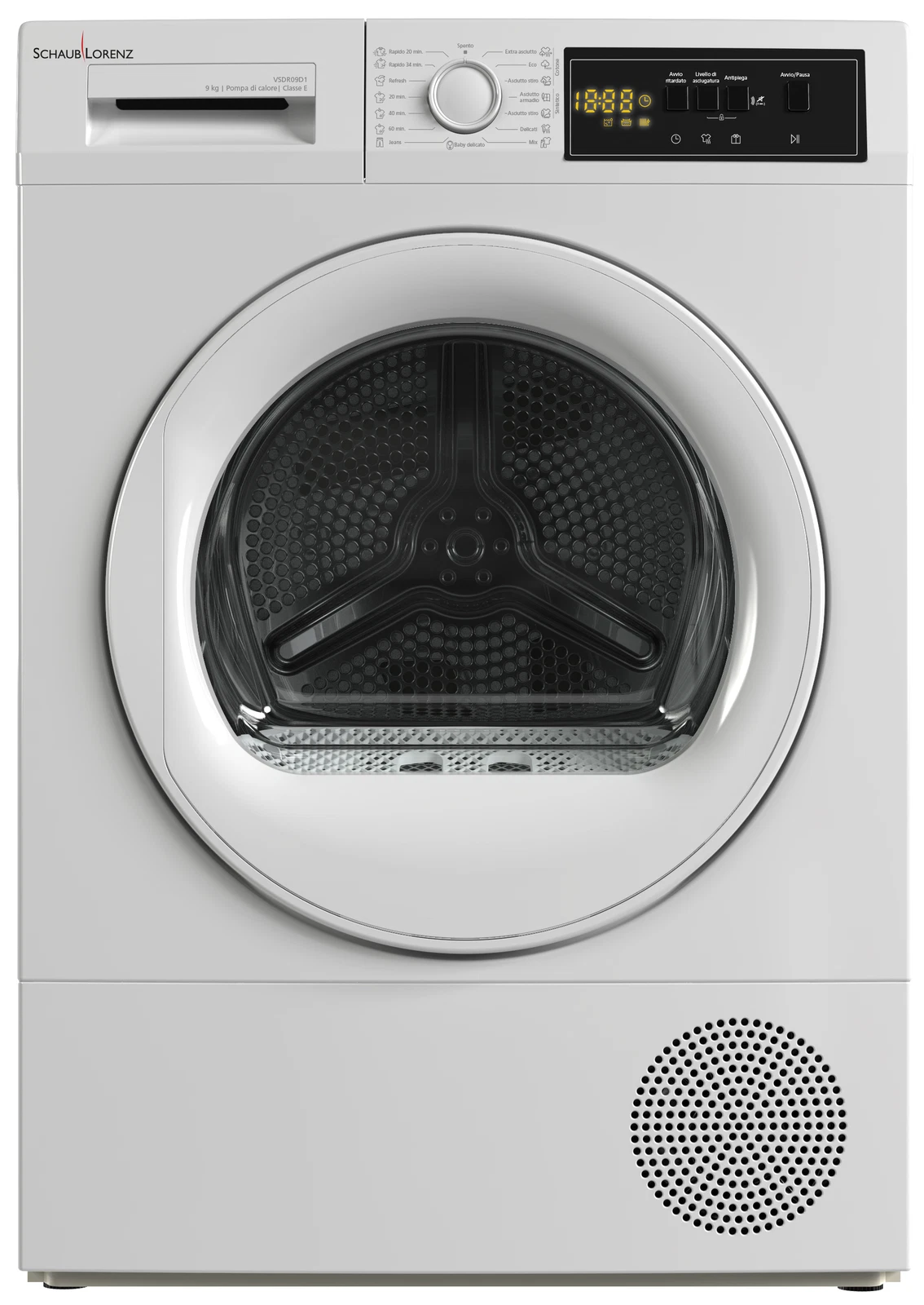 Asciugatrice SCHAUB LORENZ 9 Kg Classe E Pompa di calore VSDR09D1