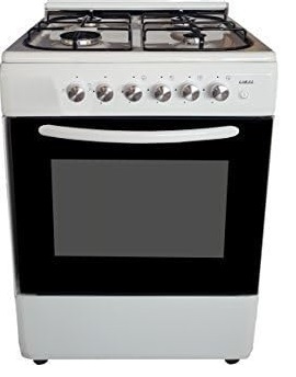 Cucina LAREL 4 Fuochi 50×50 Forno gas + grill Bianco L5005B