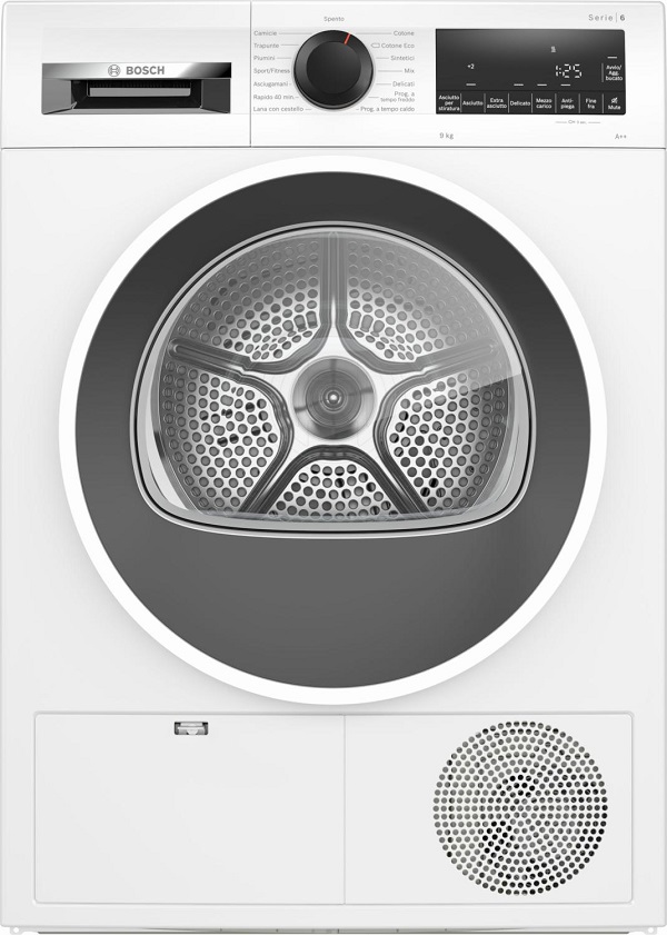 Asciugatrice BOSCH Standard 9 Kg Classe A++ a pompa di calore WQG24108IT