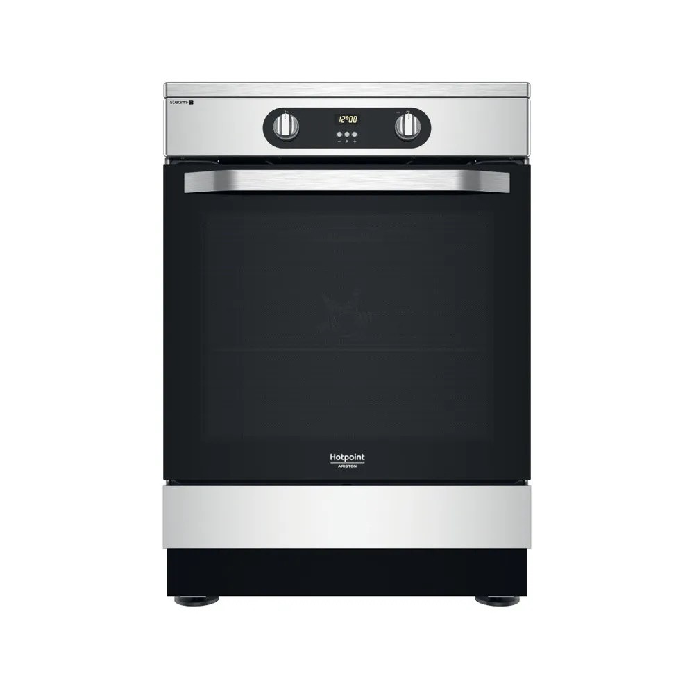 Cucina HOTPOINT Libera Installazione 4 Zone ad induzione forno elettrico colore Acciaio Inox/nero cod: HS68IQ8CHX/E