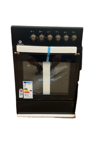 Cucina STAYLUX 4 Fuochi Forno Elettrico Classe A  60x60 LF663S-40F BLACK