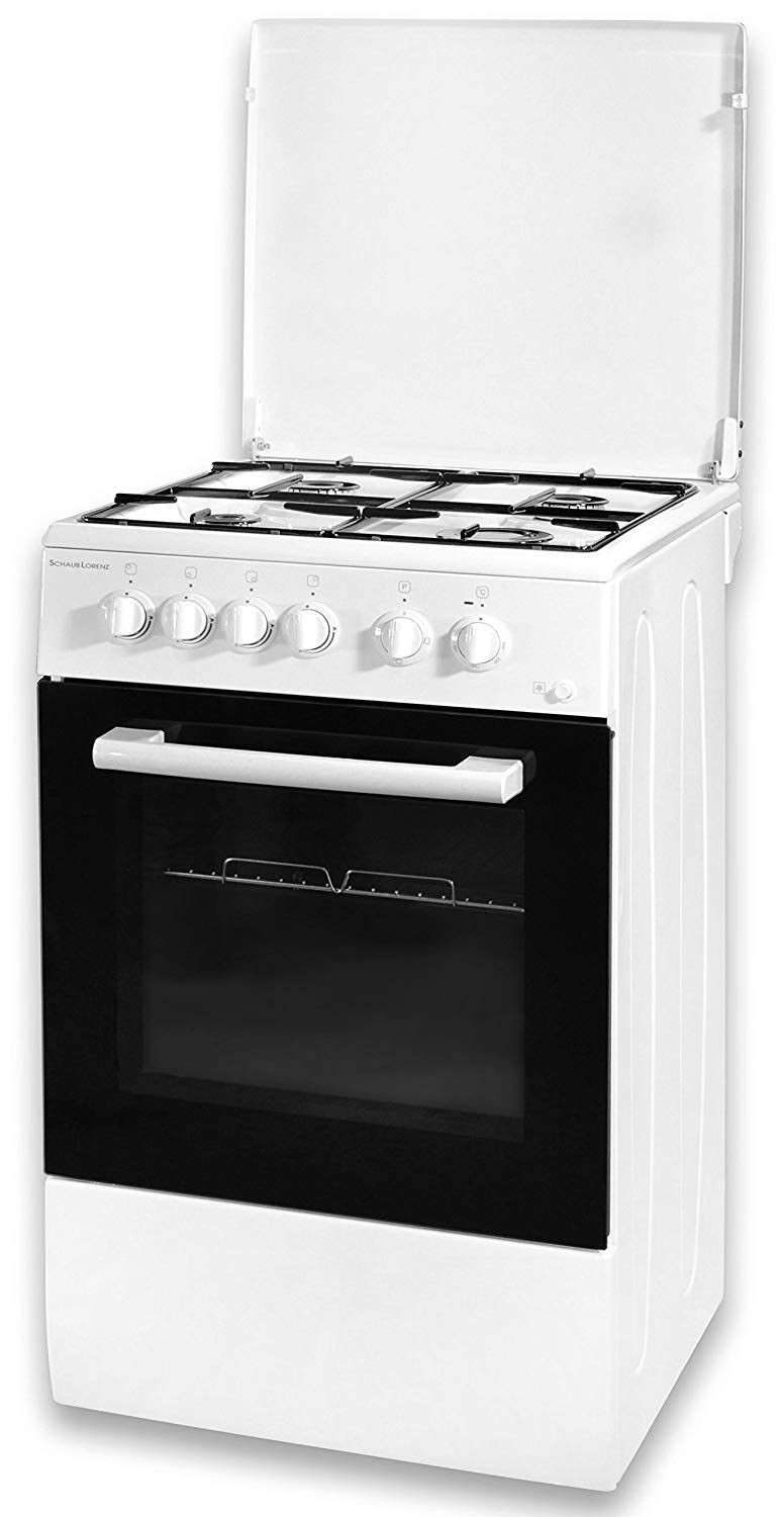 Cucina SCHAUB LORENZ 4 Fuochi a Gas Forno elettrico 50x50cm Bianco SS450EW