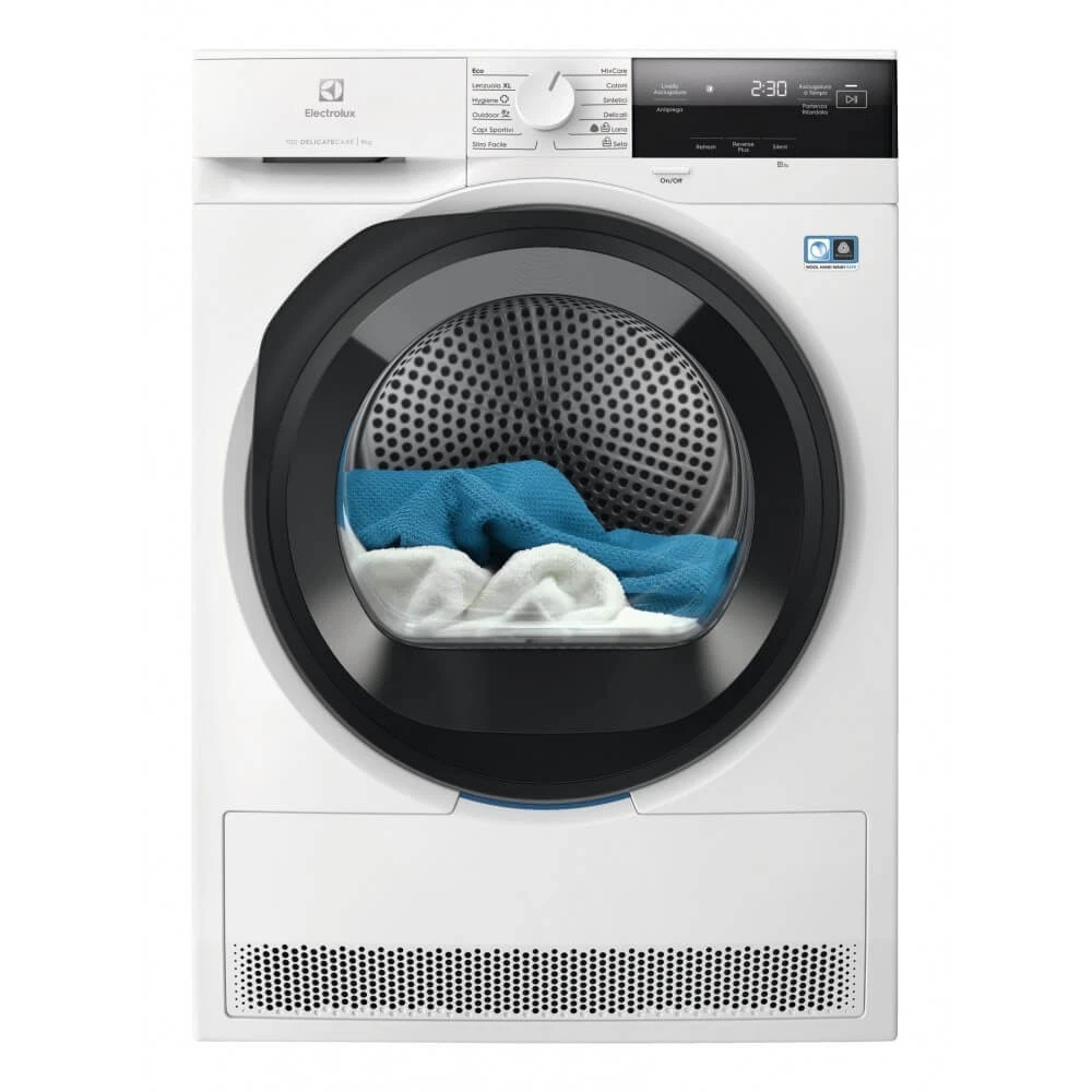 Asciugatrice Electrolux Pompa Di Calore Serie 700 Delicatecare 9 kg A++ EW7H392G
