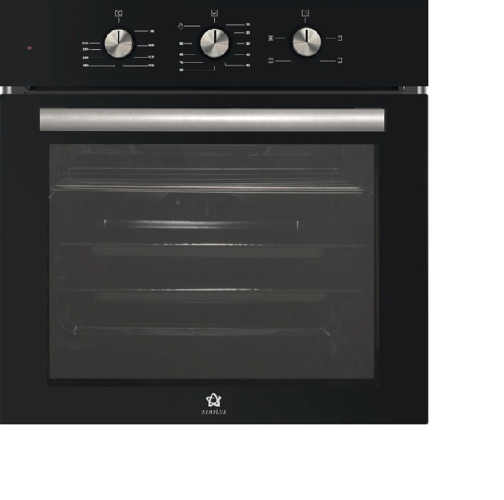 Forno Da Incasso STAYLUX 61Lt 60cm Ventilato 4 Funzioni Vetro Nero B66-SF3