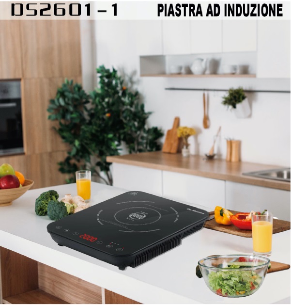 Piastra elettrica a Induzione DE MAISON 2000W cod: DS2601-1